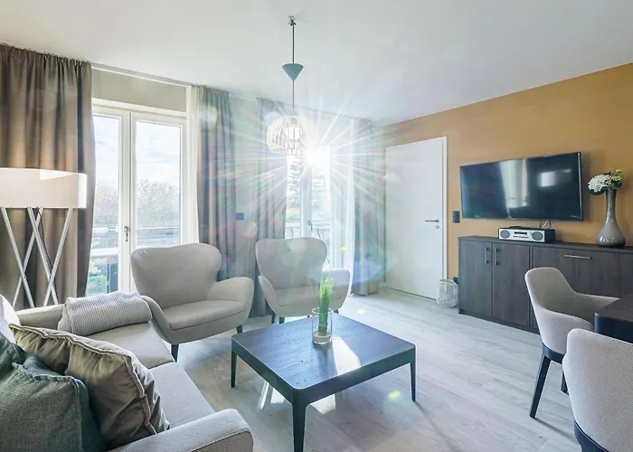 アパート Boddendomizil - Ihr Rueckzugsort Mit Blick Auf Den Bodden ヴストロ